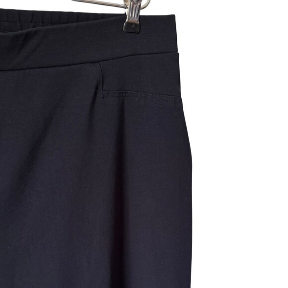 Susan Graver Weekend Size XL Pull On Pant Black Cotton Blend Stretch Comfort - Picture 6 of 16